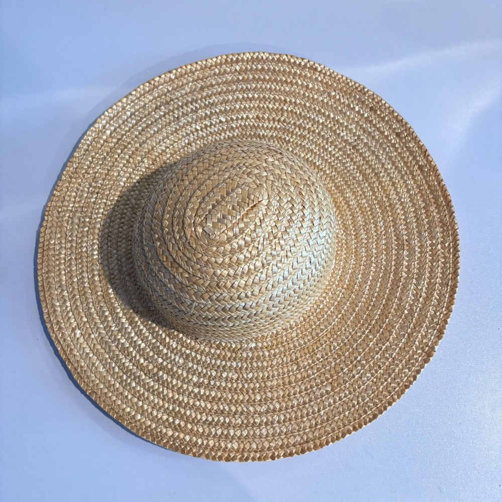 ♾️Cottagecore Straw Sun Hat Wide Brim Boho Woven Summer Beach Coastal Grandma♾️